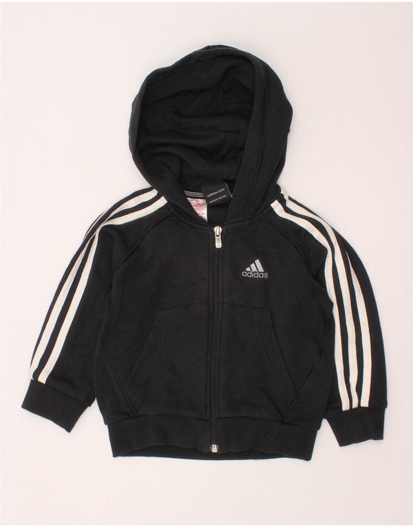 Suéter ADIDAS Baby Boys Zip Hoodie 18-24 Meses Algodão Preto