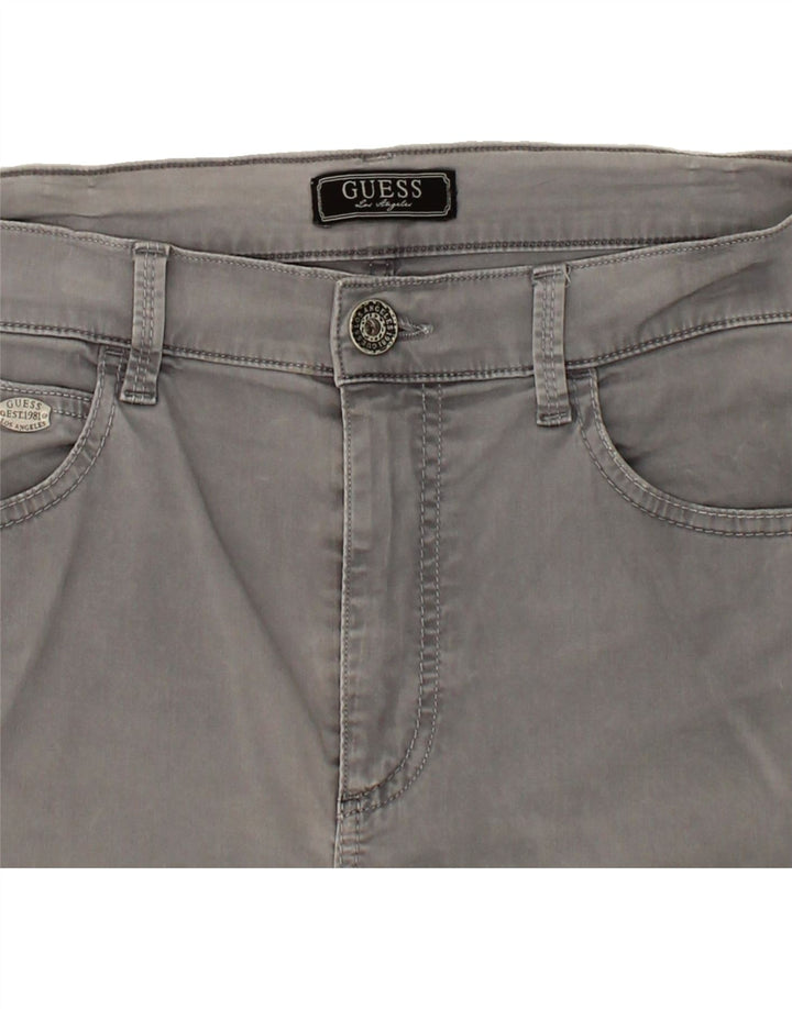 GUESS Womens Denim Shorts W34 Large Grey Vintage Guess and Second-Hand Guess from Messina Hembry 
