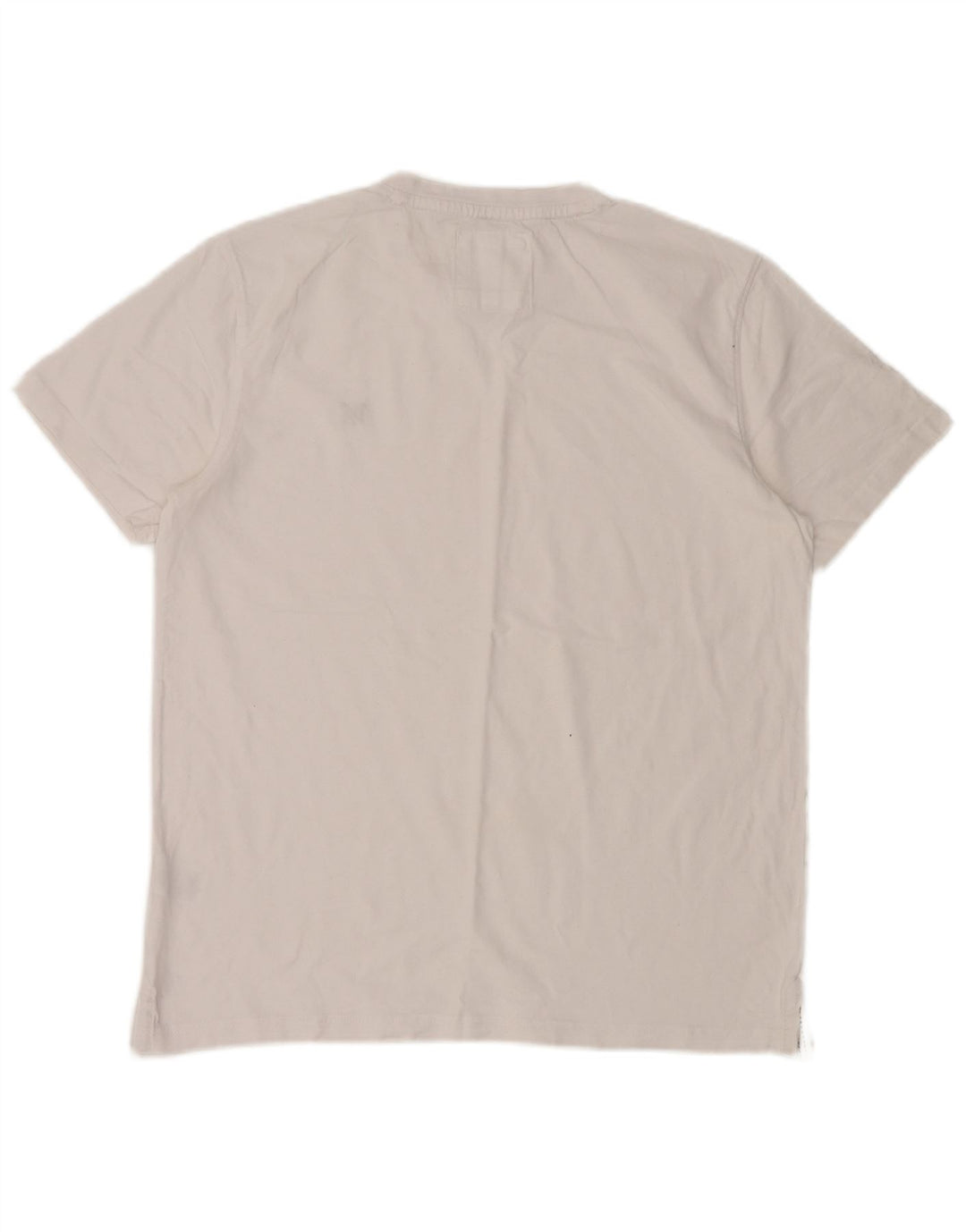 Camiseta masculina CREW CLOTHING Top grande de algodão branco