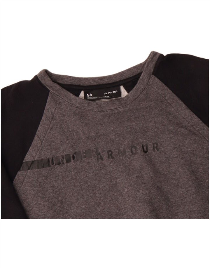 UNDER ARMOUR Suéter feminino oversized UK 18 XL cinza colorblock