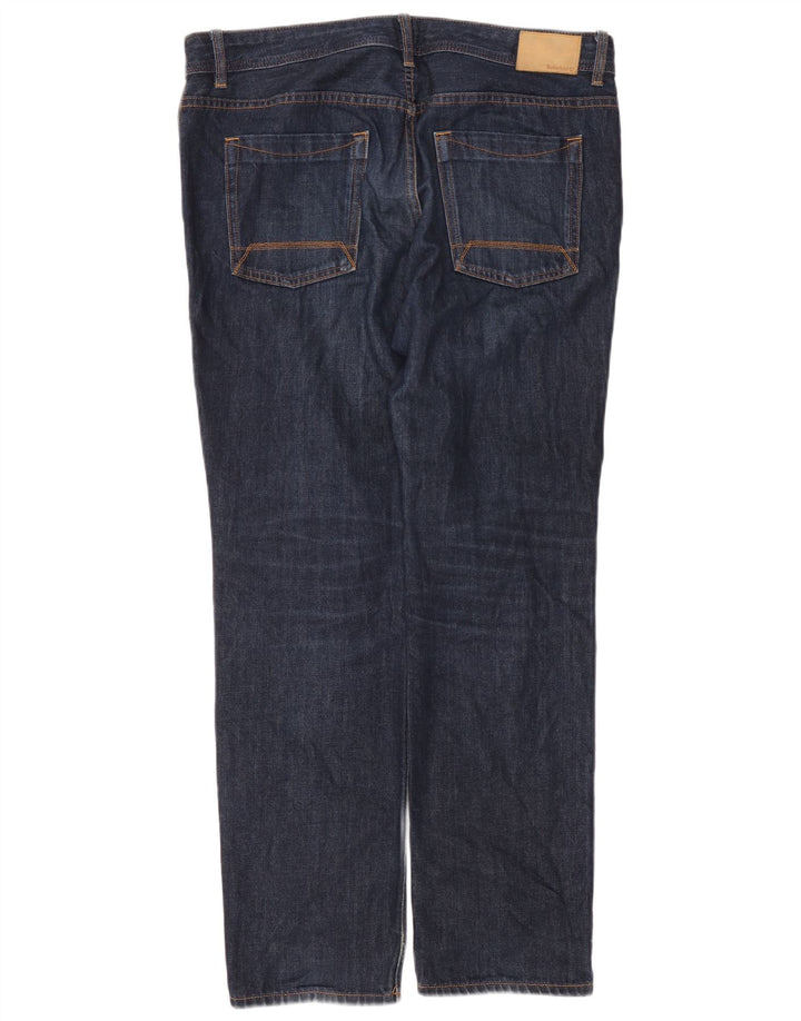 Calça jeans reta masculina Timberland W36 L31 algodão azul marinho