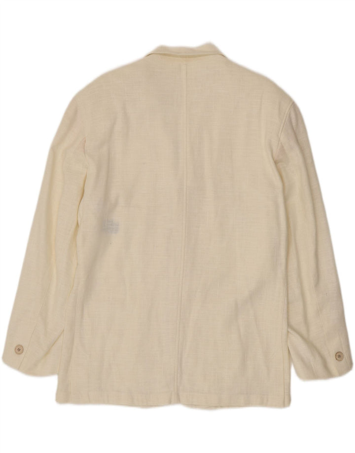 Jaqueta blazer masculina Picdor com 3 botões EU 48 algodão branco médio