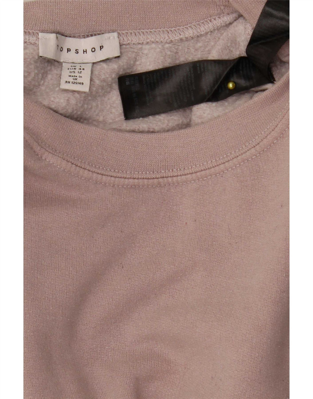 Suéter oversized feminino Topshop Reino Unido 16 grande poliéster rosa