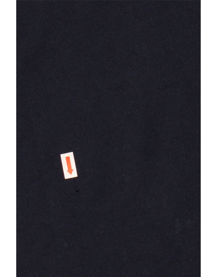 Suéter básico masculino com gola redonda IT 56 XL lã azul marinho