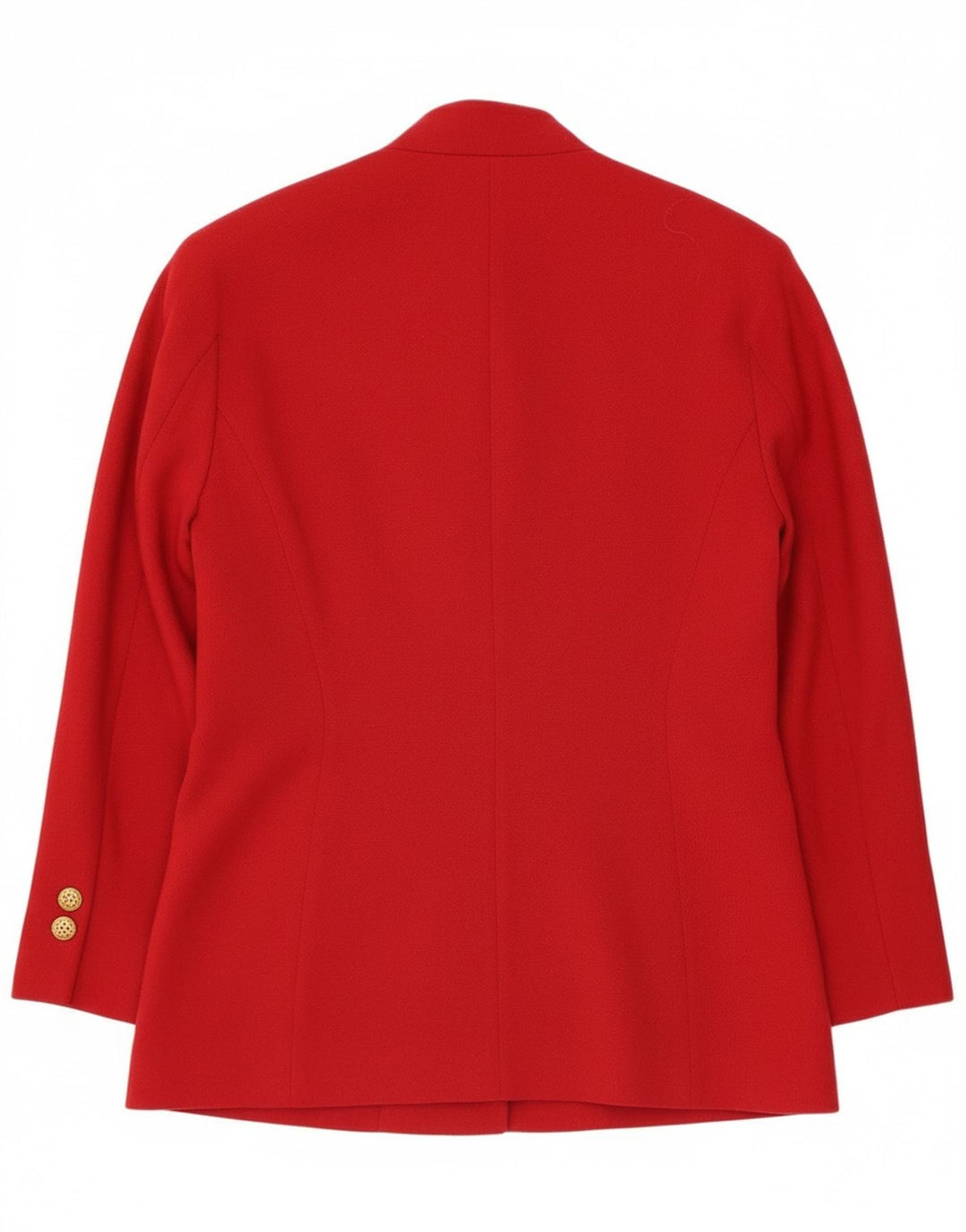 Jaqueta blazer feminina vintage com 2 botões IT 44 lã virgem vermelha média