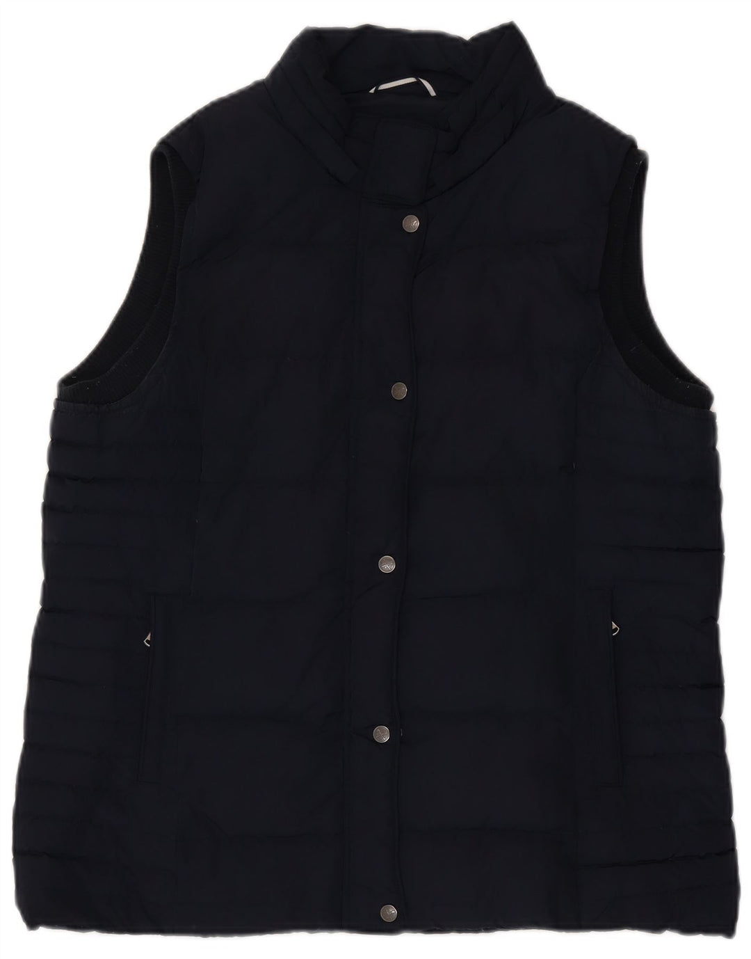 Colete regular feminino da Crew Clothing UK 16 grande poliéster azul marinho