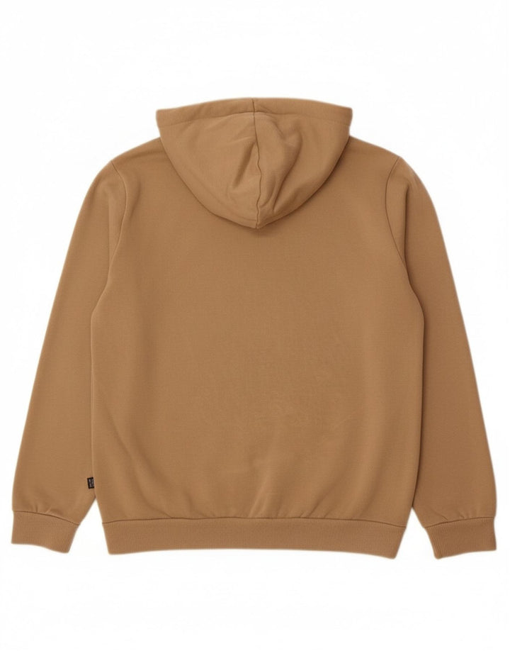 PUMA Mens Hoodie Jumper Pequeno Algodão Bege