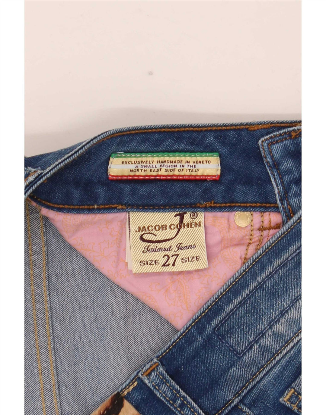 Jacob Cohen Jeans Slim Feminino W27 L32 Azul Algodão