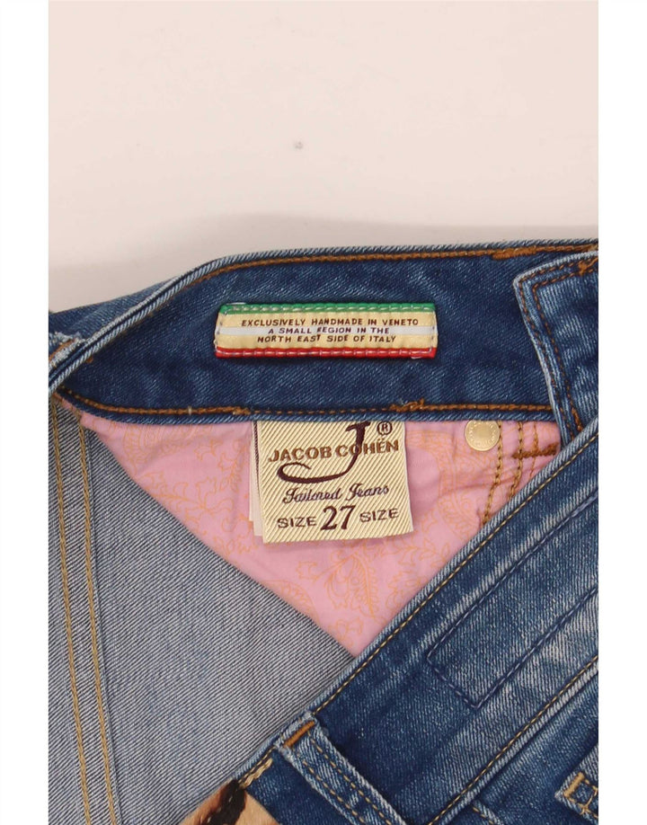 Jacob Cohen Jeans Slim Feminino W27 L32 Azul Algodão