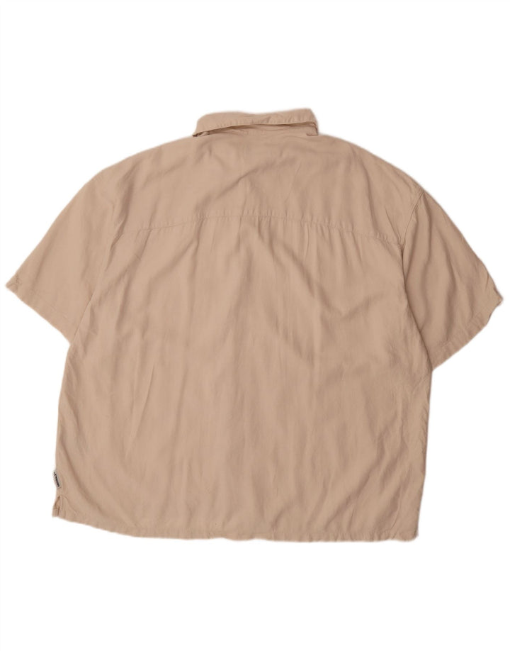 Camisa masculina de manga curta JACK & JONES 2XL bege