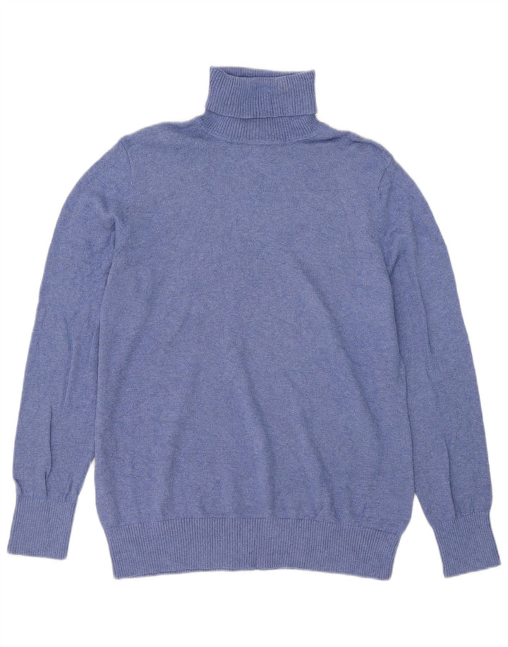 Suéter masculino L.L.Bean com gola redonda e algodão azul grande