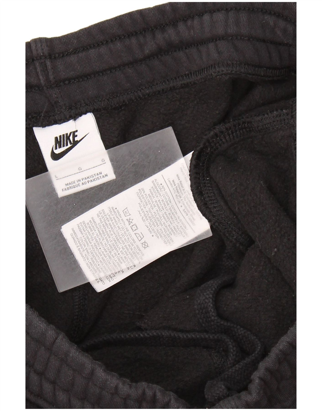 Calça de treino masculina NIKE Joggers grande algodão preto