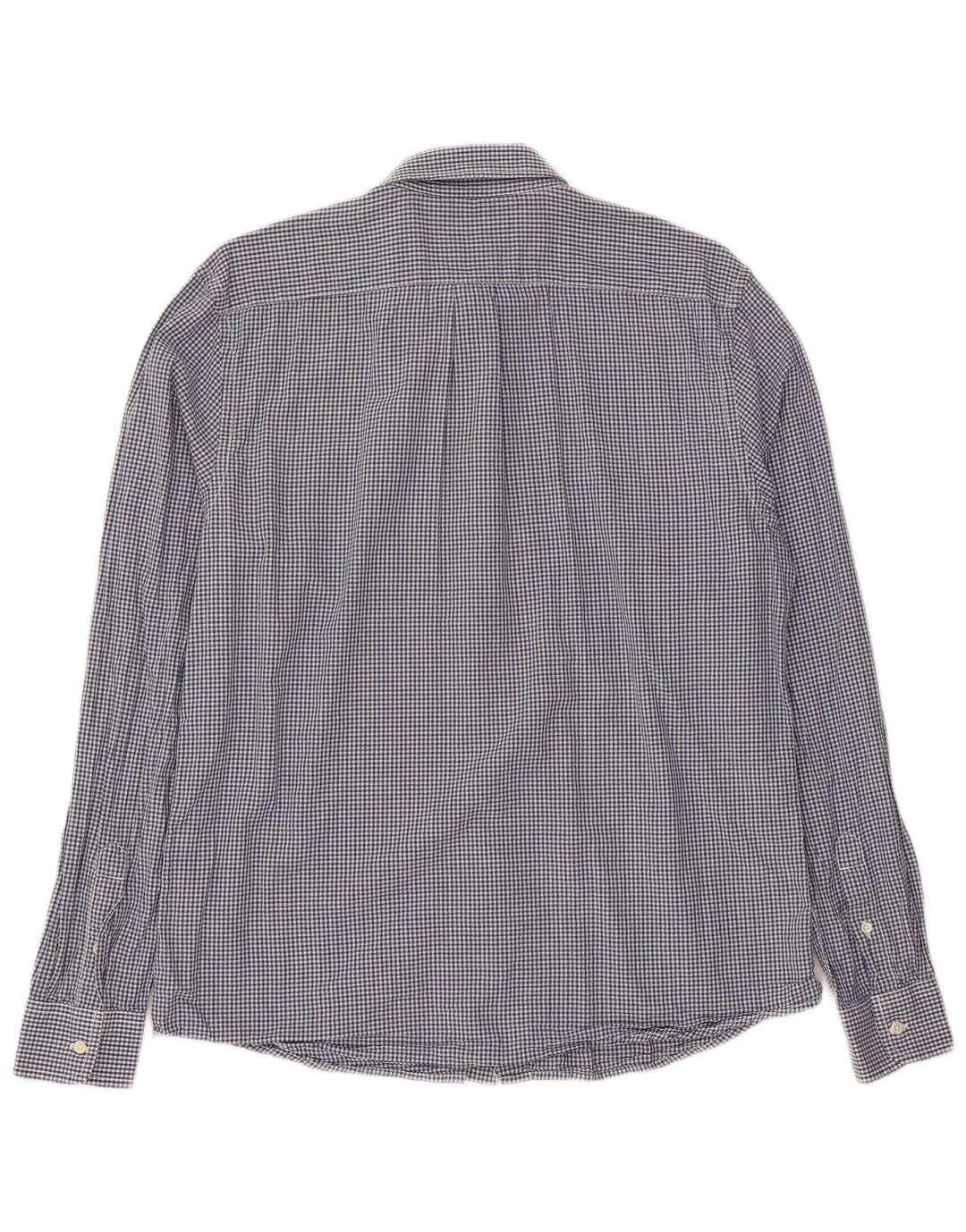 Camisa masculina de ajuste regular WRANGLER de algodão guingão azul médio
