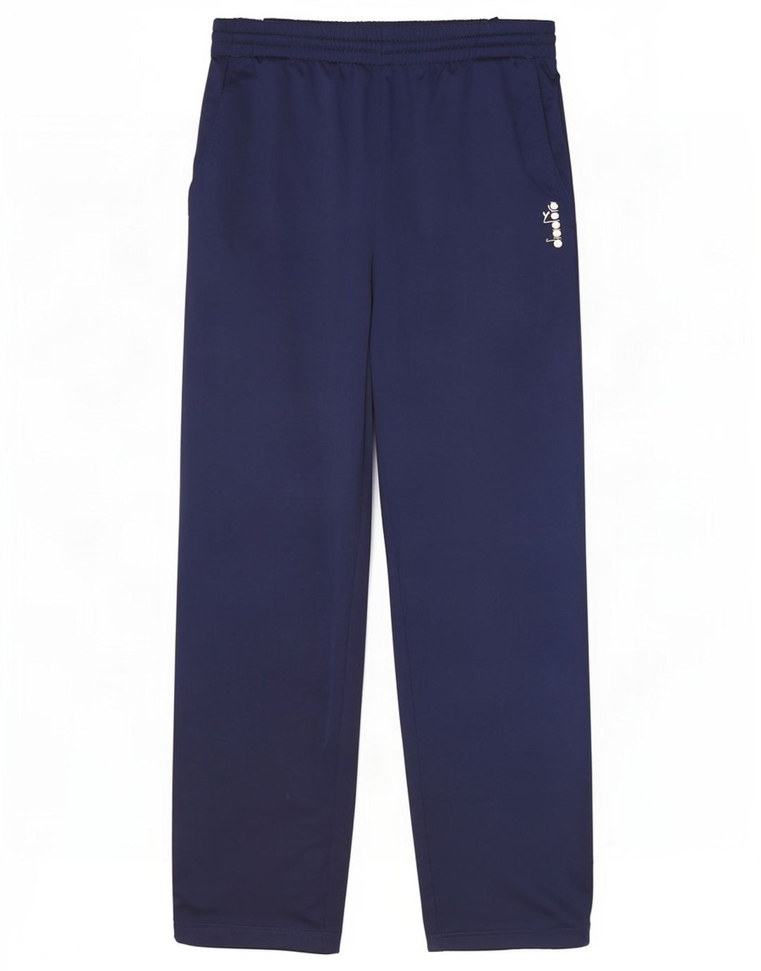 Calça de treino masculina Diadora grande poliéster azul marinho