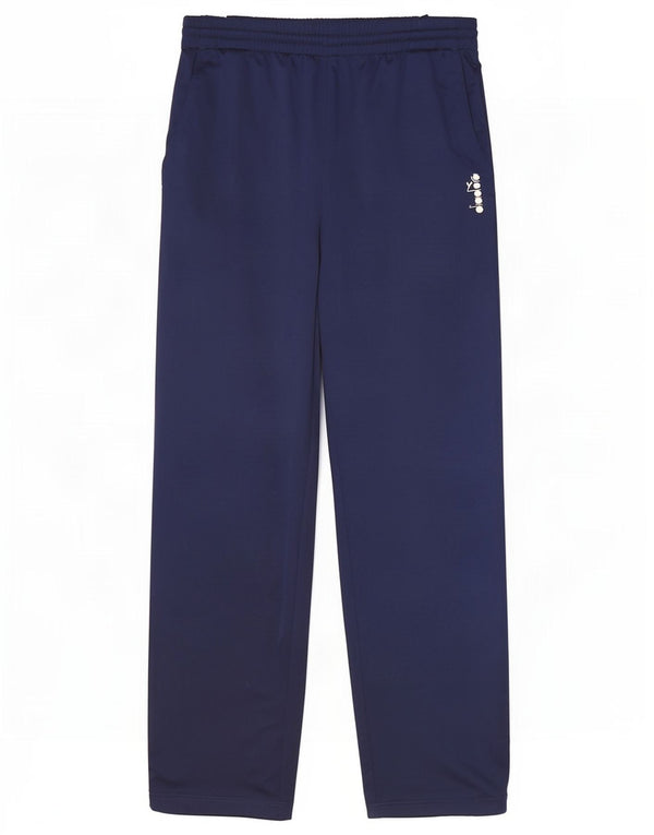 Calça de treino masculina Diadora grande poliéster azul marinho