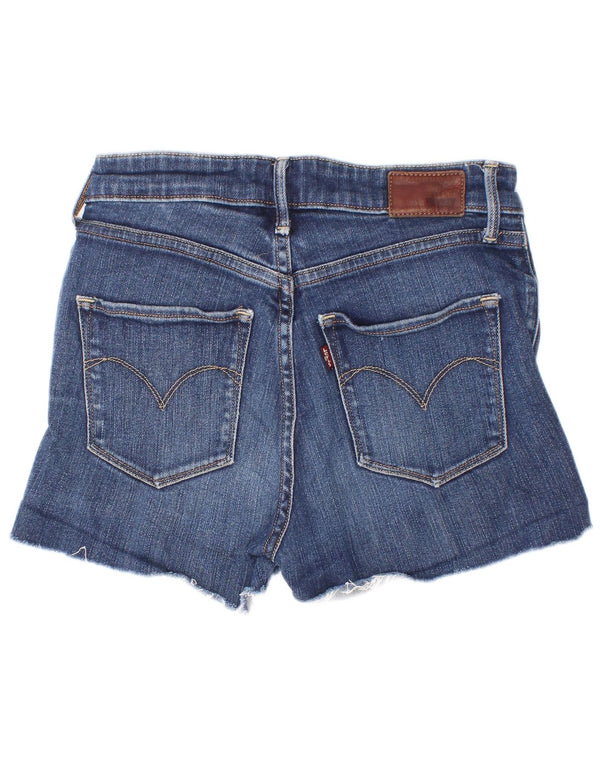 Shorts jeans feminino Levi's W25 XS azul algodão