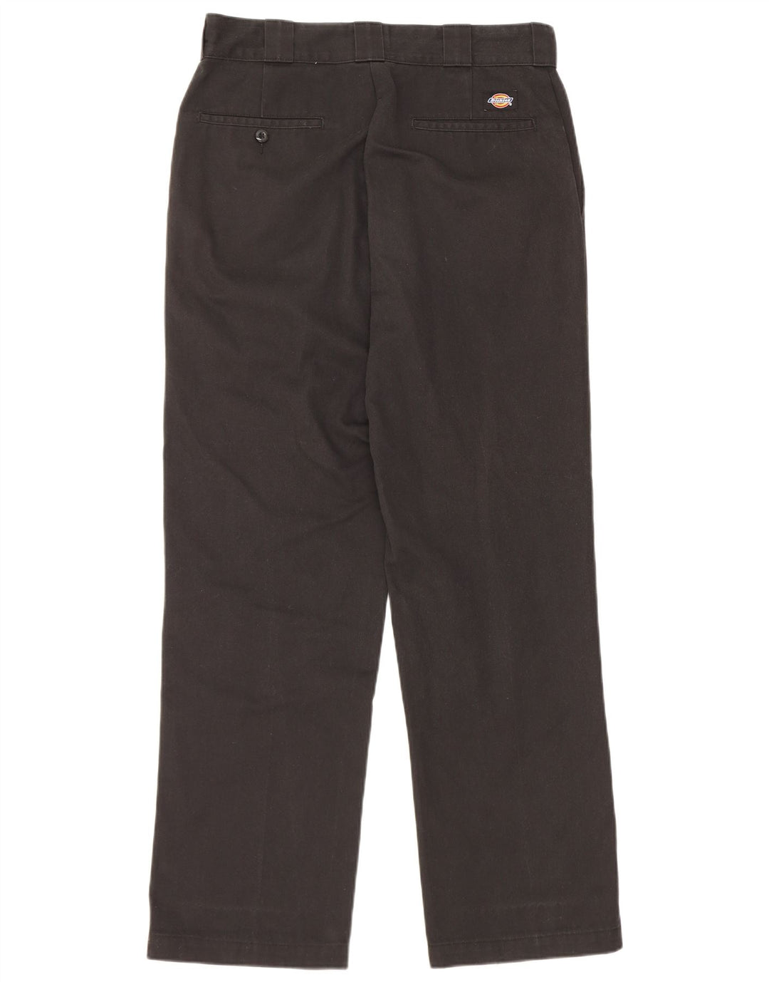 Calças Chino retas masculinas Dickies W33 L32 poliéster preto