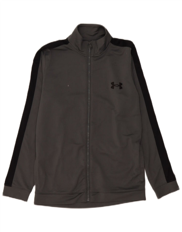 Under Armour Mens Treino Top Jacket Medium Grey Colourblock Poliéster