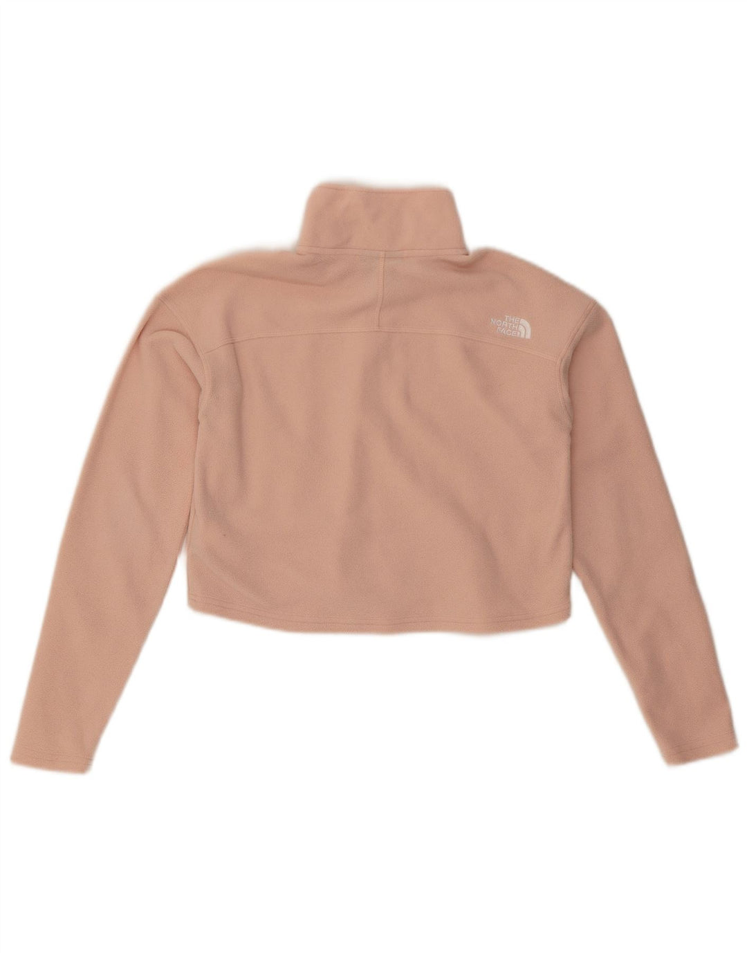 THE NORTH FACE Suéter de lã feminino oversized com zíper e gola UK 6 XS rosa