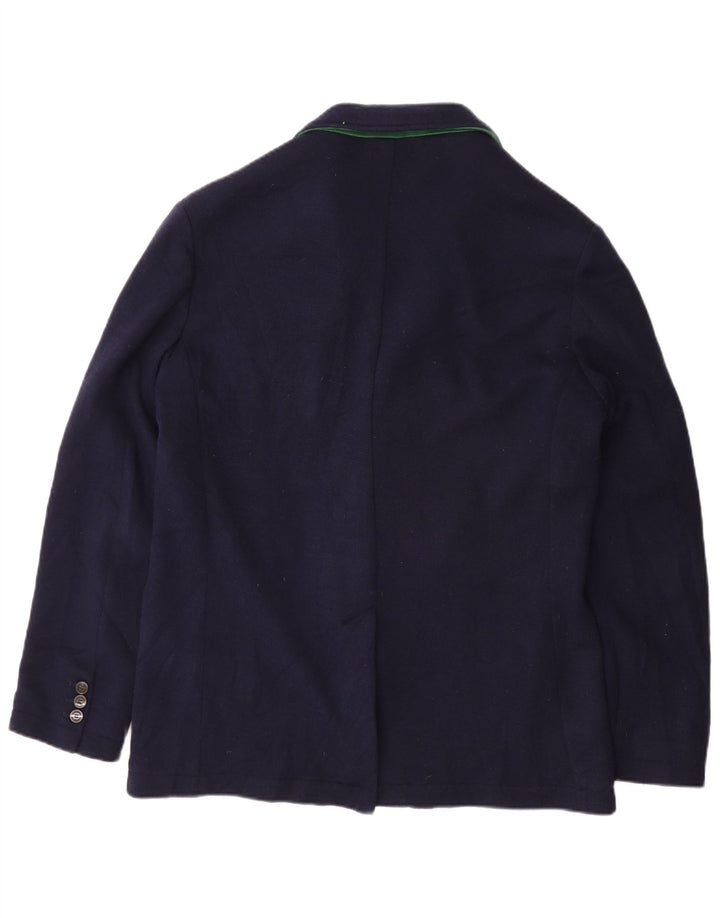 Jaqueta Blazer Masculina Fred Perry com 3 Botões IT 42 XL Azul Marinho Algodão