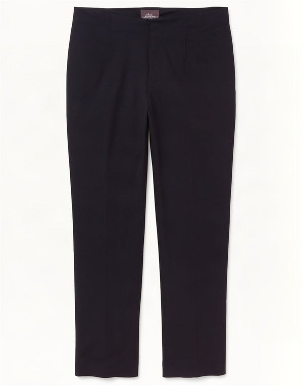 Calça feminina Marks & Spencer Slim Suit Reino Unido 12 Médio W30 L30 Azul marinho