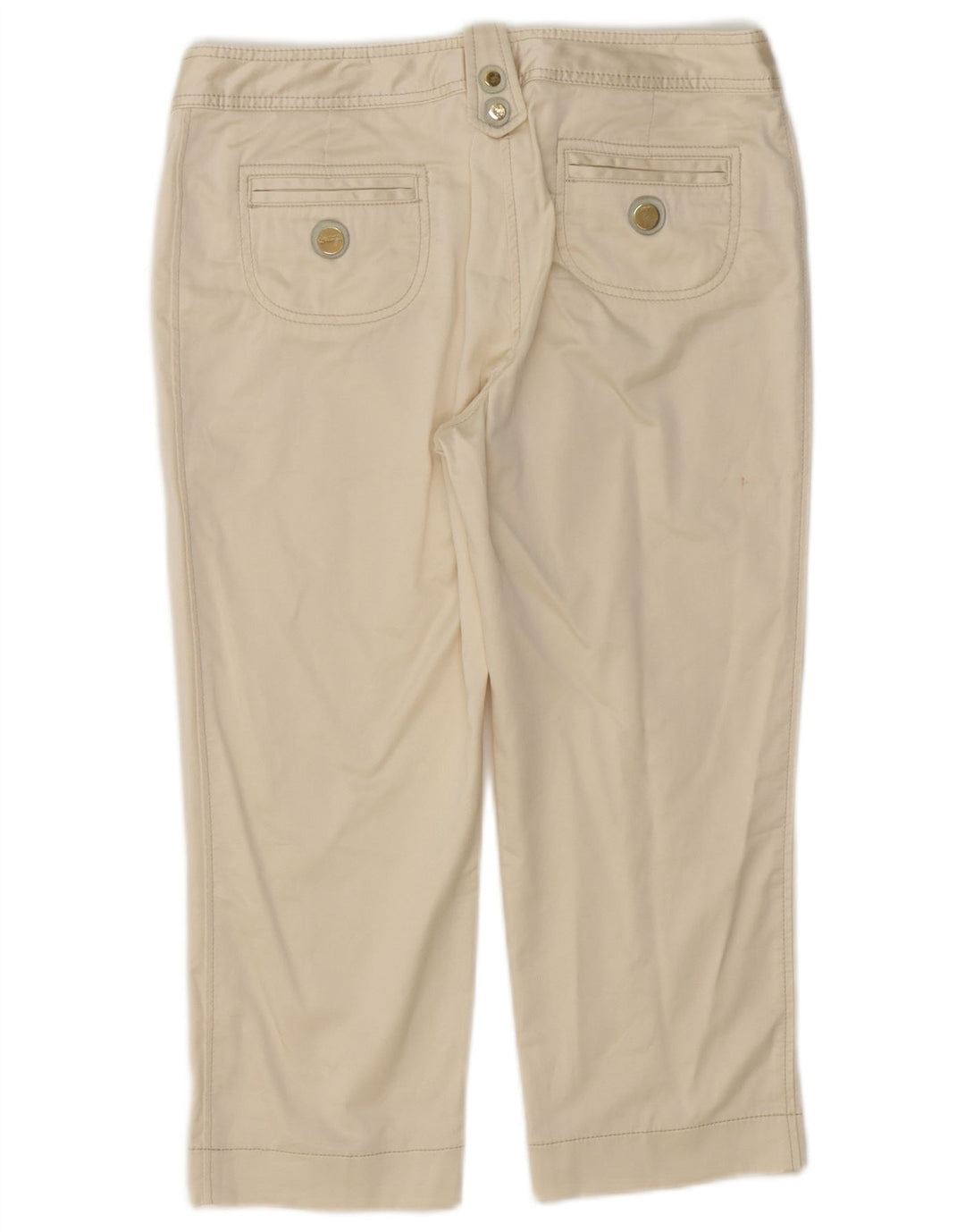 Calça capri feminina Fay IT 44 médio W30 L20 algodão branco
