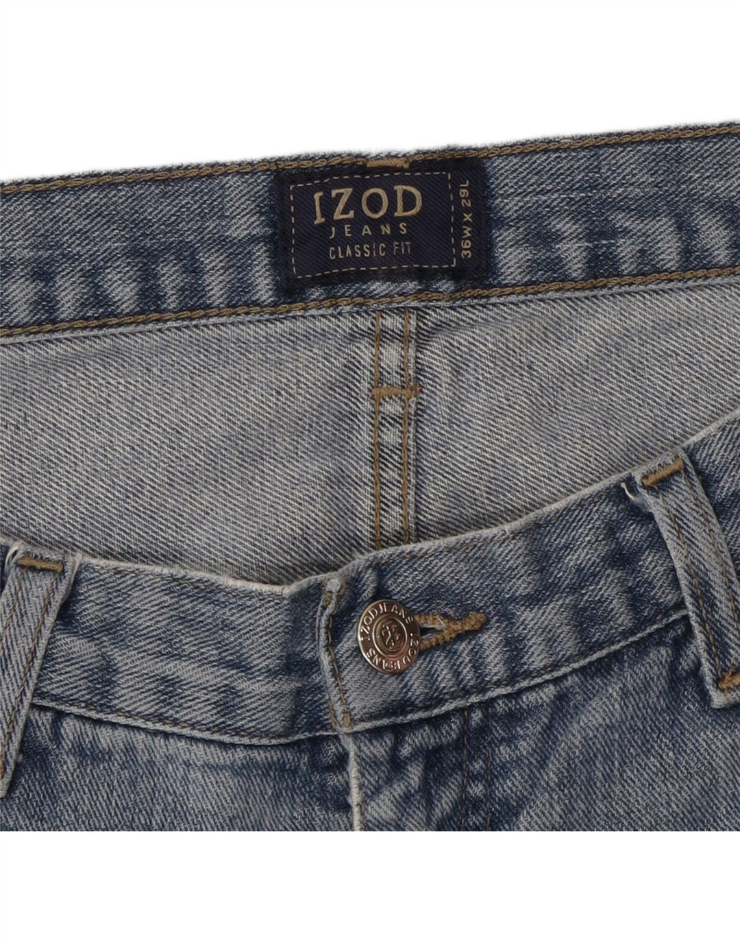 IZOD Mens Classic Fit Straight Jeans W36 L29 Blue Cotton Vintage Izod and Second-Hand Izod from Messina Hembry 