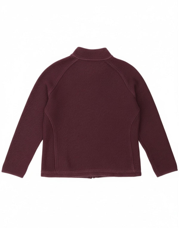 Moletom feminino Weird Fish com gola e zíper UK 18 XL algodão roxo