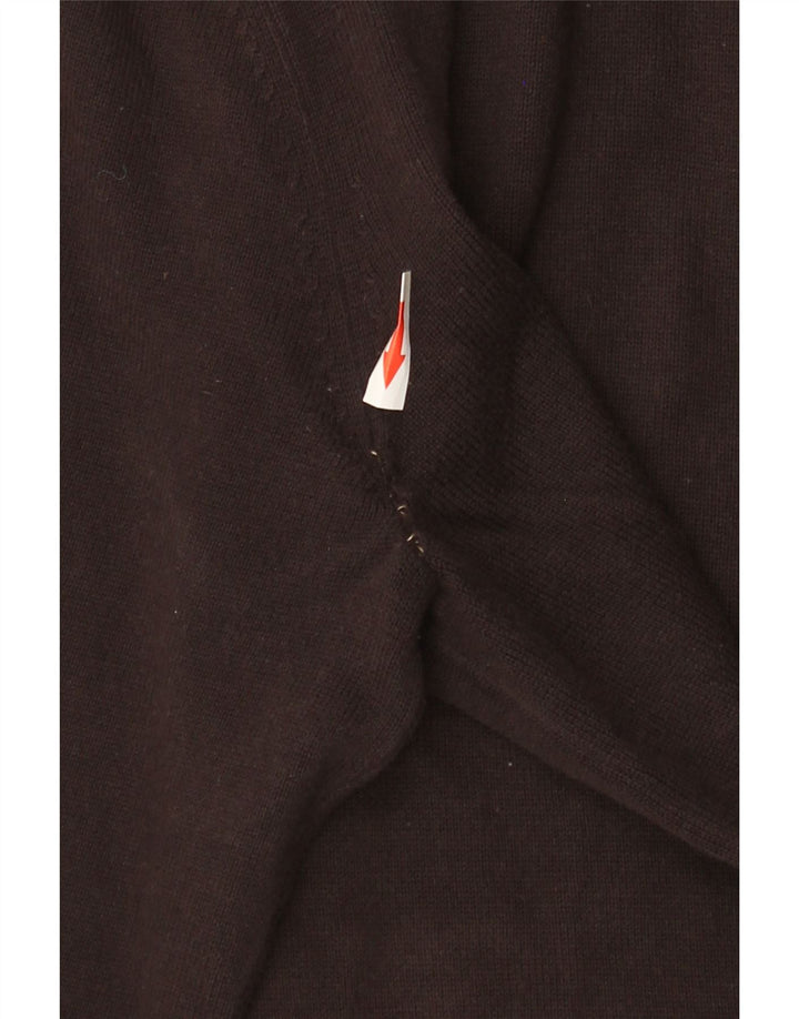 Suéter masculino Tommy Hilfiger com decote em V, algodão cinza médio