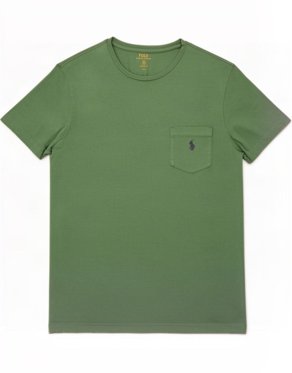 Polo Ralph Lauren Mens Custom Fit Camiseta Top Pequeno Verde
