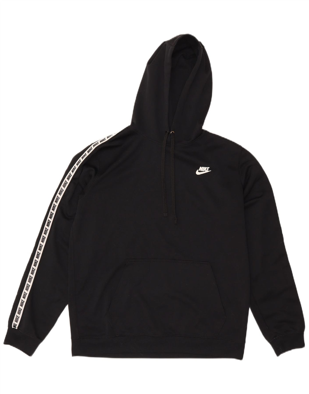Jumper com capuz gráfico masculino Nike médio preto poliéster