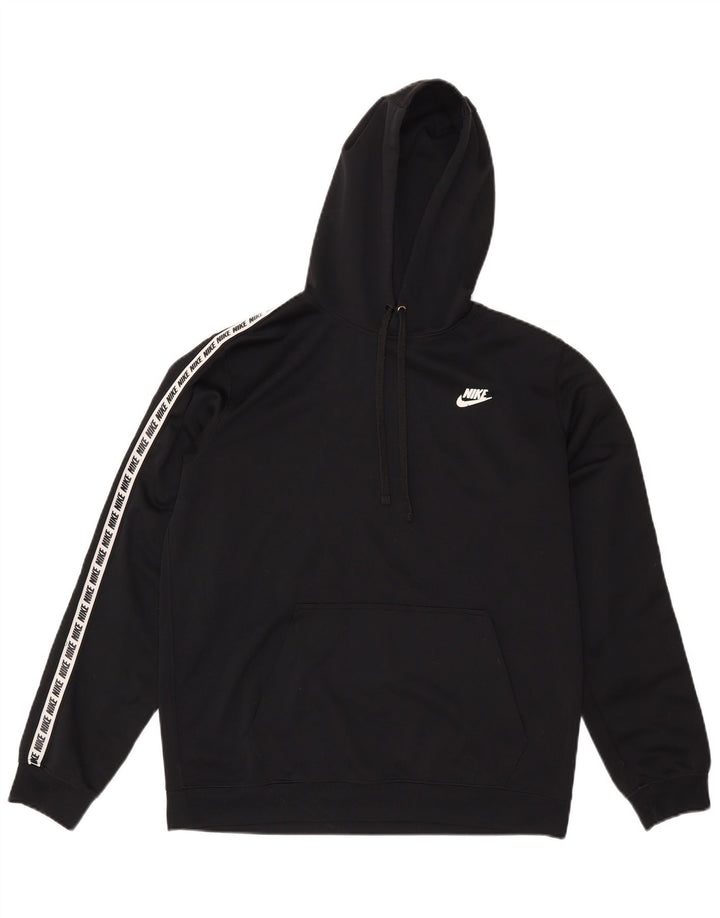 Jumper com capuz gráfico masculino Nike médio preto poliéster