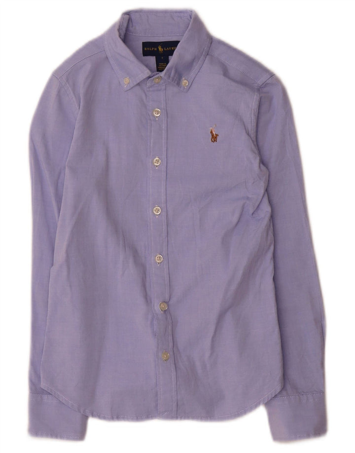 Camisa Ralph Lauren Menino 6-7 Anos Azul Algodão