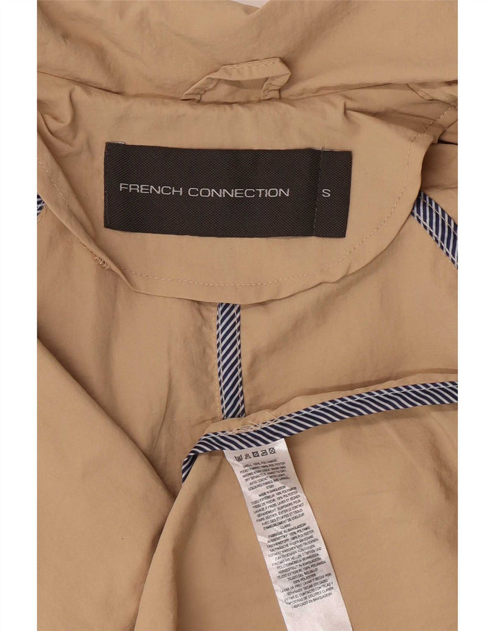 Trench Coat feminino French Connection UK 10 poliamida bege pequena