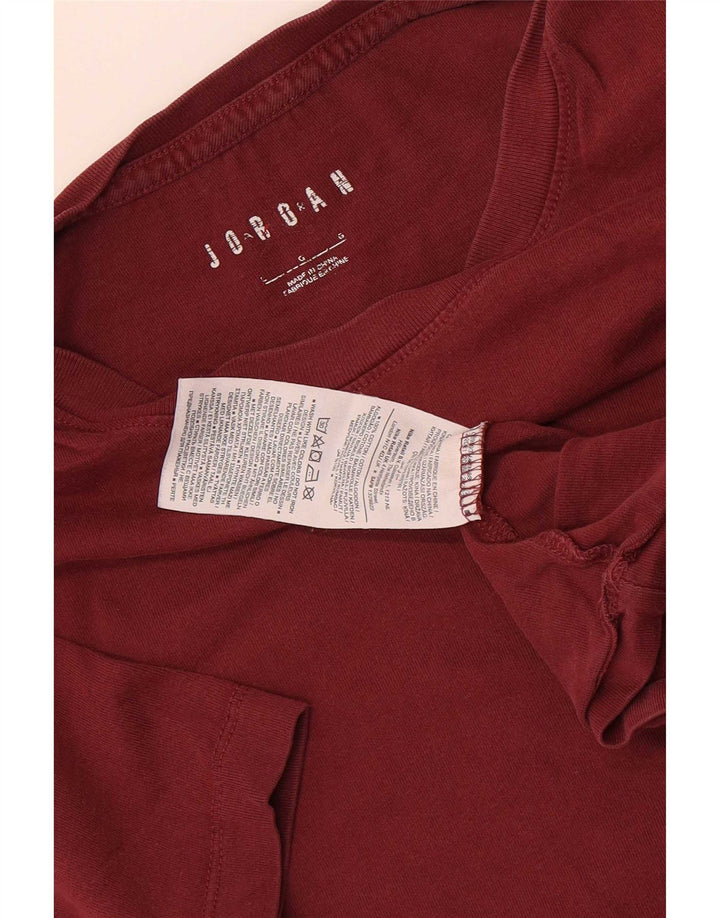 Camiseta masculina Jordan grande algodão marrom