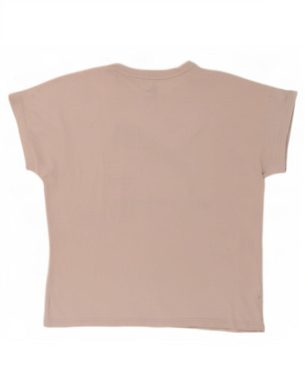Puma Camiseta Feminina Oversized Graphic Top UK 10 Pequeno Bege