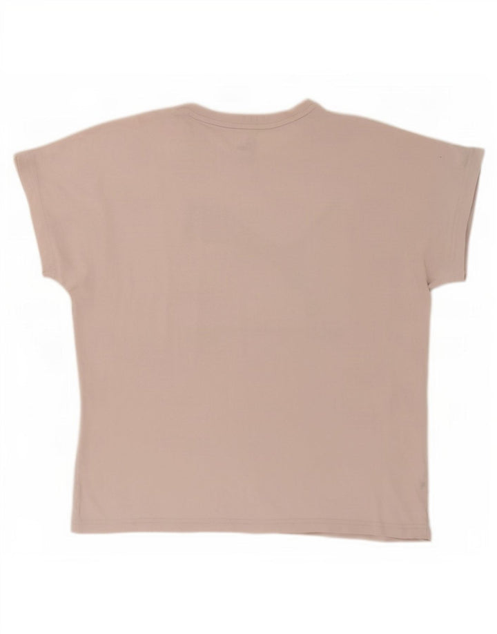 Puma Camiseta Feminina Oversized Graphic Top UK 10 Pequeno Bege