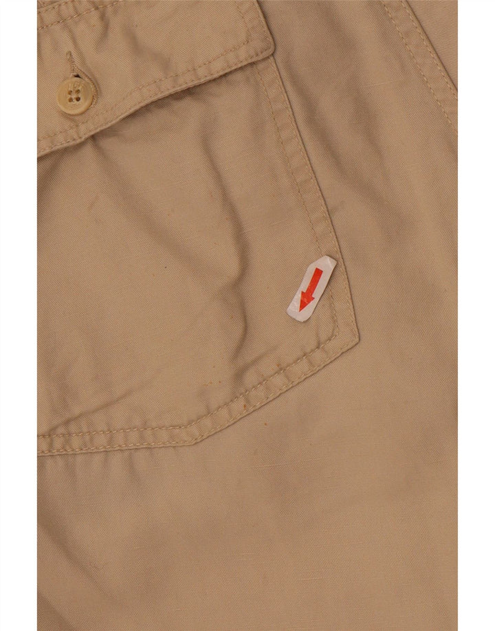 Shorts cargo masculino Gant W33 linho colorblock bege médio
