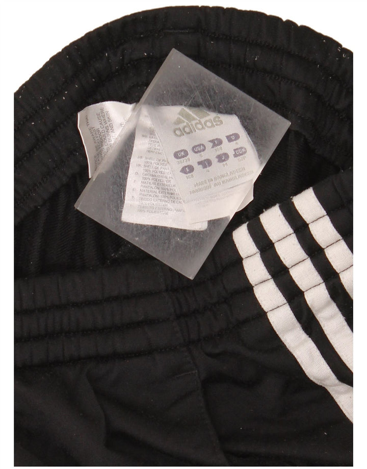 Calças de treino masculinas Adidas UK 36/38 poliéster preto pequeno