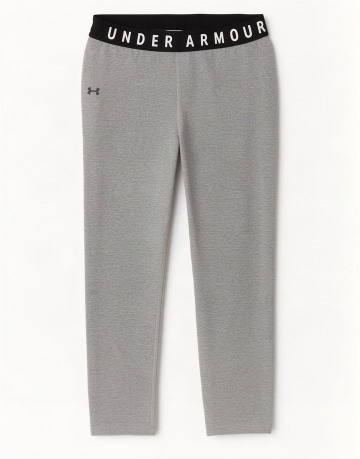 Under Armour Womens Graphic Capri Leggings Reino Unido 8 Small Grey Colourblock