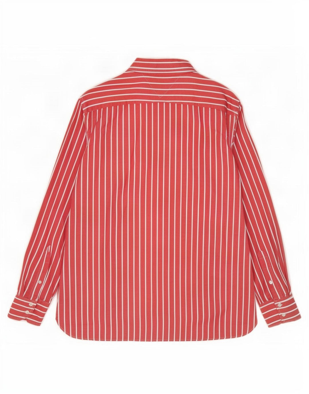 Camisa masculina Tommy Hilfiger XL listrada vermelha de algodão