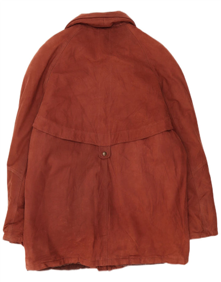 Jaqueta de camurça masculina vintage UK 42 XL marrom