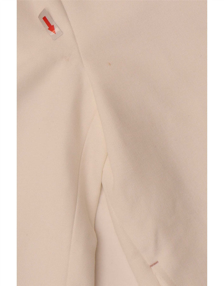 Jaqueta blazer Zara Girls com 2 botões 9-10 anos algodão branco