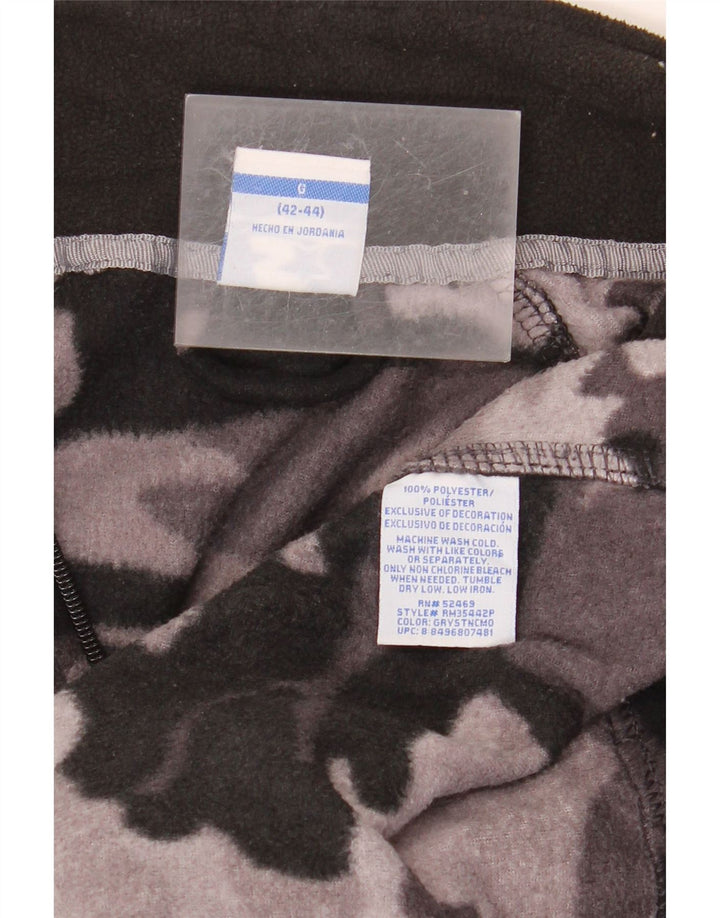 Jaqueta de lã masculina STARTER UK 42/44 grande poliéster camuflado cinza