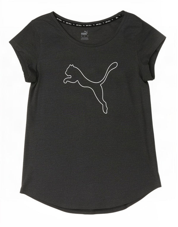 Puma Camiseta Feminina Graphic Top UK 10 Pequena Cinza