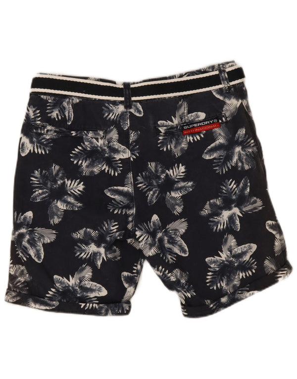 Superdry Mens Chino Shorts Médio W32 Azul Marinho Floral