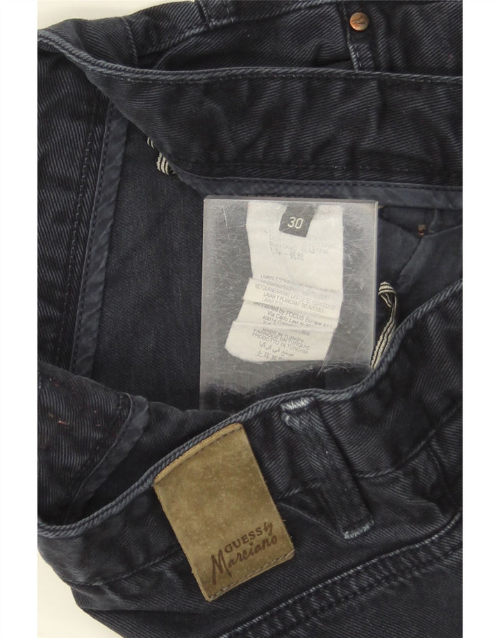 Guess Mens Jeans Slim W30 L33 Azul Marinho Algodão
