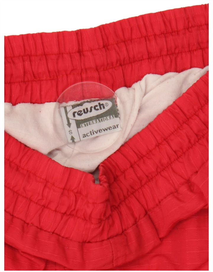 Calça de treino masculina Reusch joggers pequena poliamida colorblock vermelha