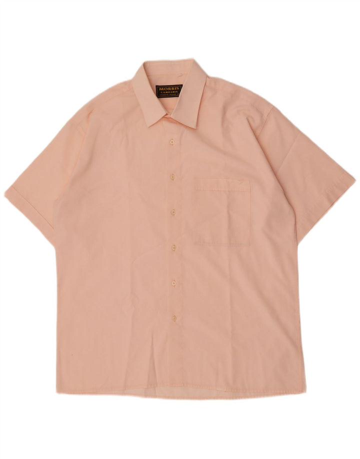 Camisa Morris masculina de manga curta grande rosa