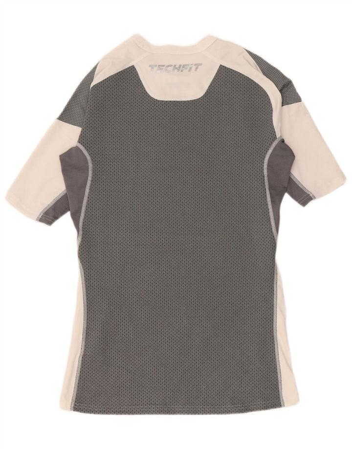 Camiseta Adidas Masculina Compression Graphic Top Grande Bloco de cores branco